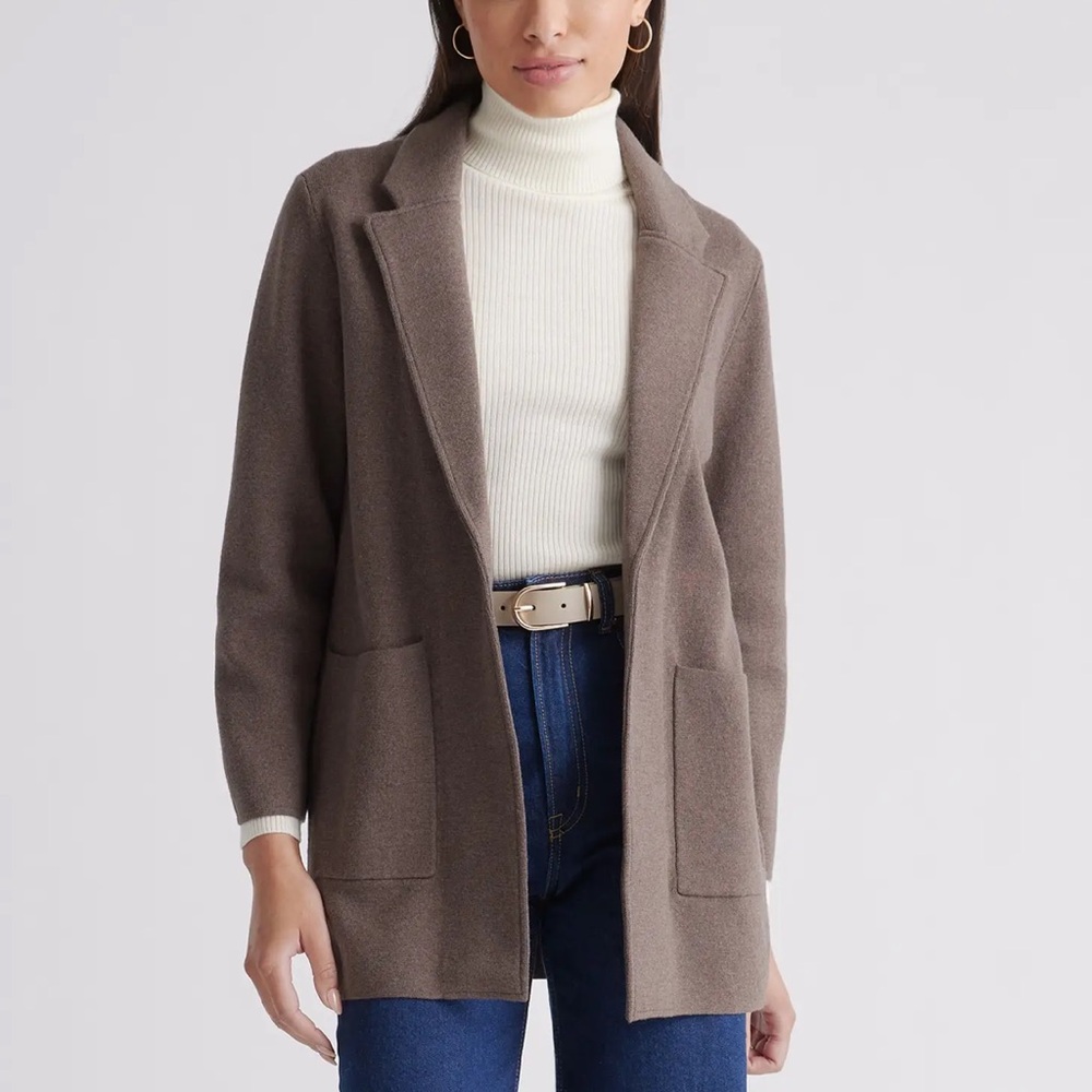 Quince 100% Organic Cotton Knit Blazer